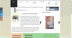 Desktop Screenshot of colleyavechiropractic.com